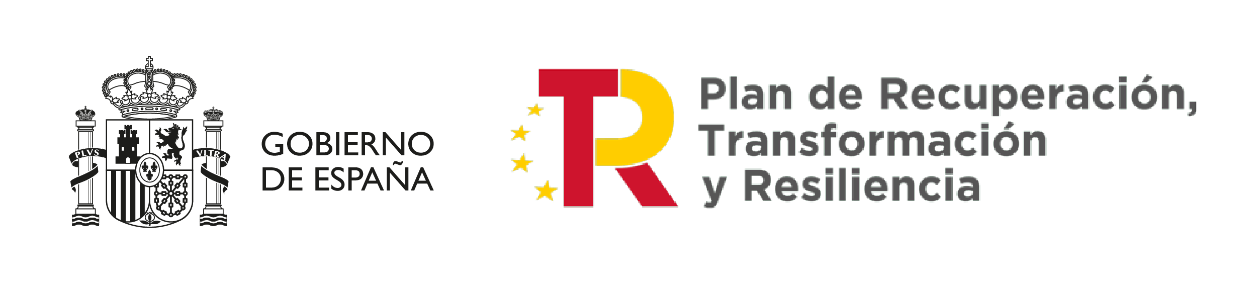Logotipos a color del Plan Recuperación - Gobierno de España.
